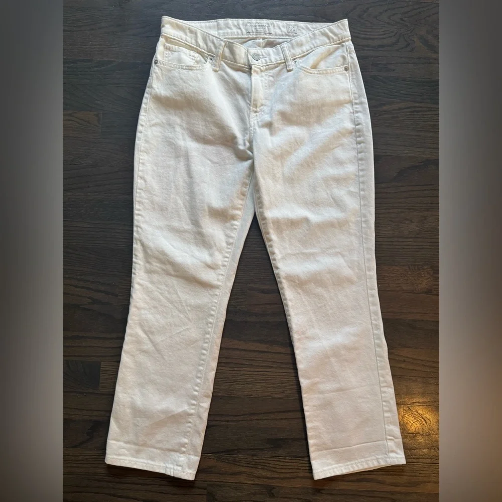 Lucky Brand Women's White Sweet Crop Jeans 8 EUC - Picture 1 of 6